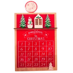 Calendario dell'avvento in legno