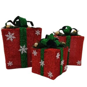 Scatole regalo natalizie a led