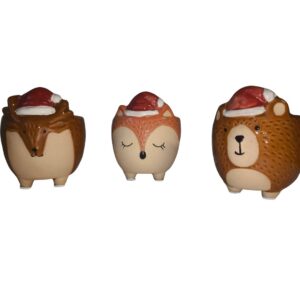 Natale vaso portafiori piccolo a forma di animali