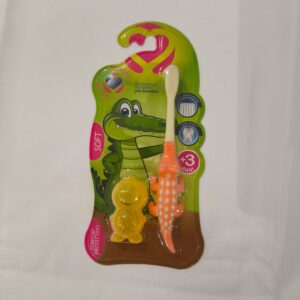 Spazzolini per bambini a forma di coccodrillo - ARANCIONE