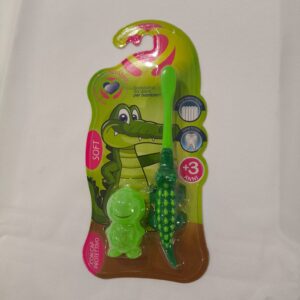 Spazzolini per bambini a forma di coccodrillo - VERDE