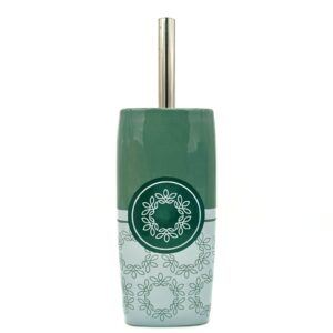 Portascopino in ceramica liberty per wc - VERDE