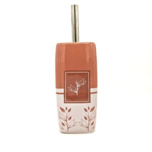 Portascopino in ceramica liberty per wc - ROSA