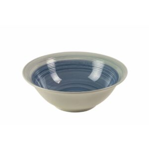 Insalatiera bicolore da 26cm - 7 BLU CON BORDO GRIGIO