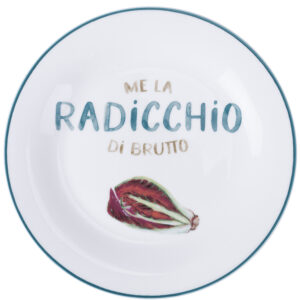 Piatti in porcellana da contorno le travisate - ME LA RADICCHIO DI BRUTTO