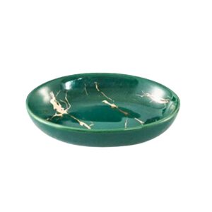 Portasapone bagno effetto marmorizzato verde
