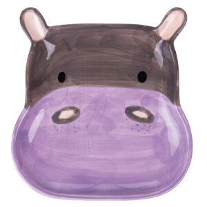 Piatti per bambini a forma di animale Les Petites Safari - Ippopotamo