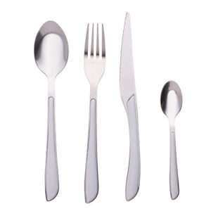 Set posate 24 pezzi in vari colori - bianco