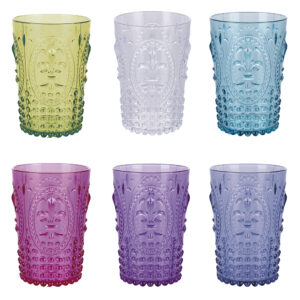 Set bicchieri acqua da 400ml in plastica