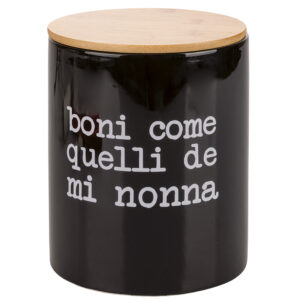 Biscottiera in ceramica linea S.P.Q.eRe