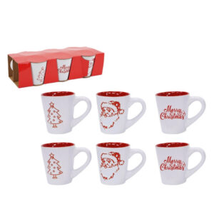 Tazzine da caffè natalizie merry christmas